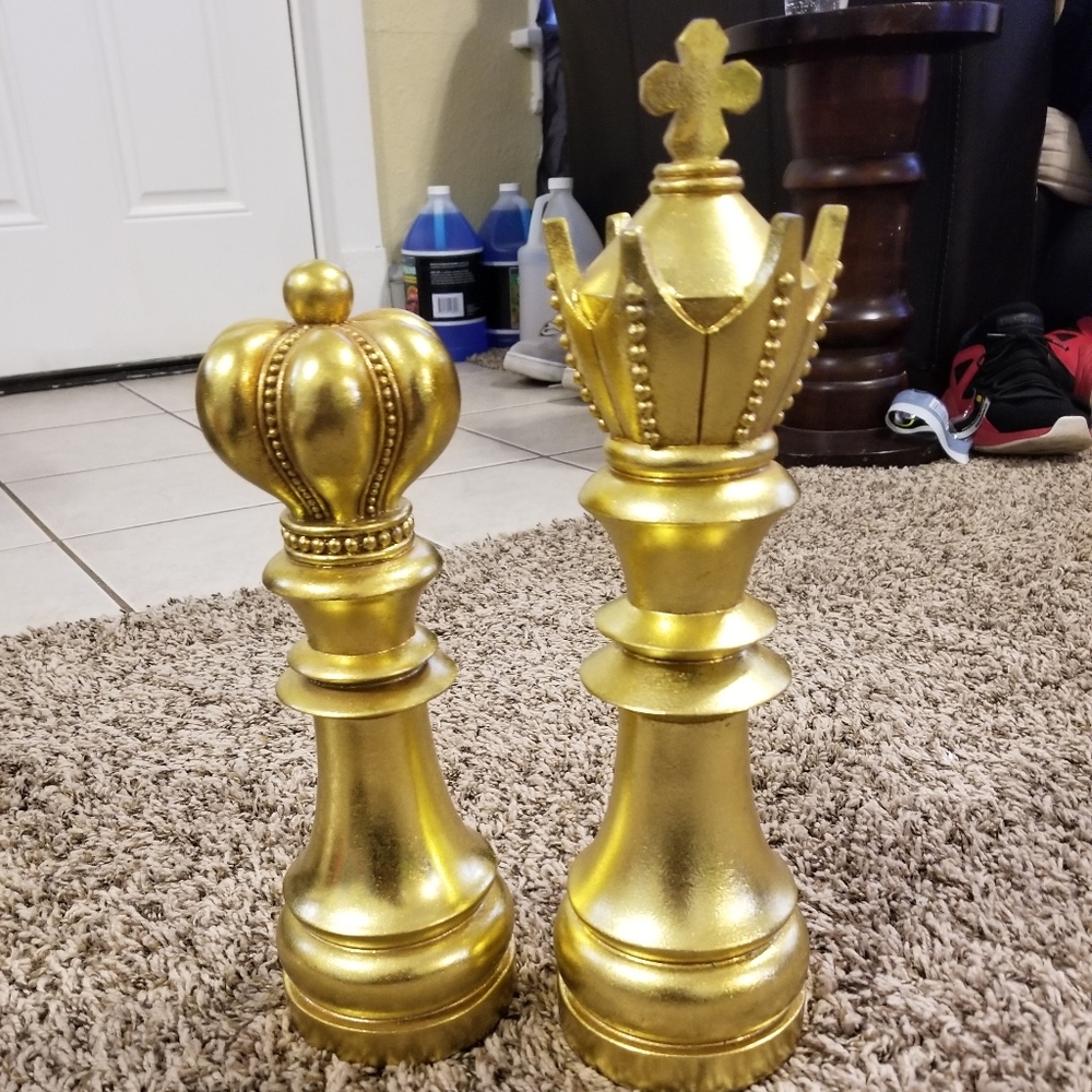 👑Gold King & Queen Home Decor👑